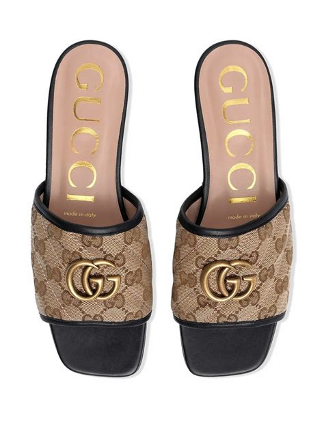 gucci gold sandals|gucci jolie denim flats sandals.